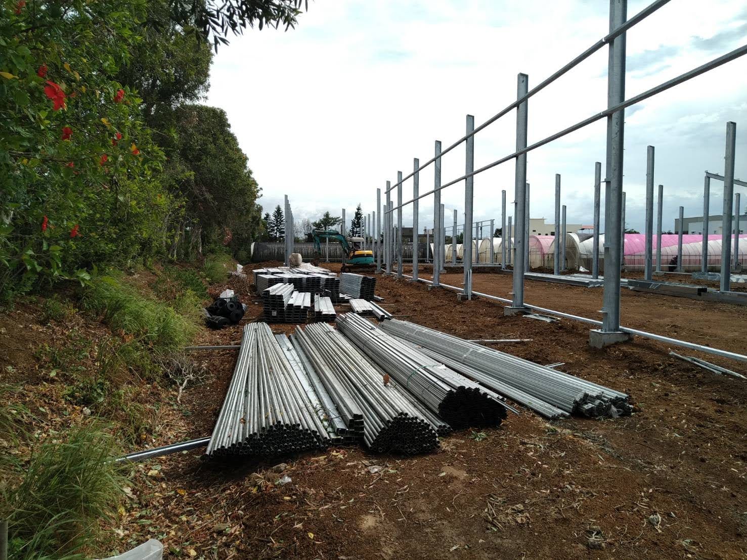 三合院溫室施工照片 4